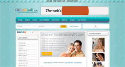 Desktop Screenshot of freedatemate.com